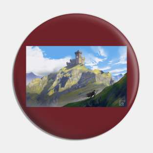 Traveler and the castle light Pin