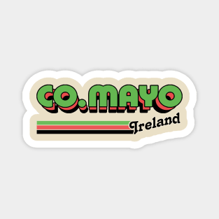 County Mayo / Irish Retro County Pride Design Magnet