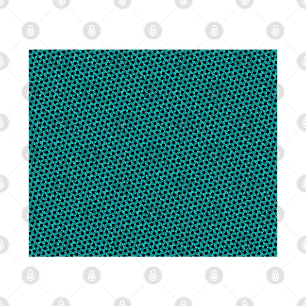 Pattern hexagon blue on black background by la chataigne qui vole ⭐⭐⭐⭐⭐