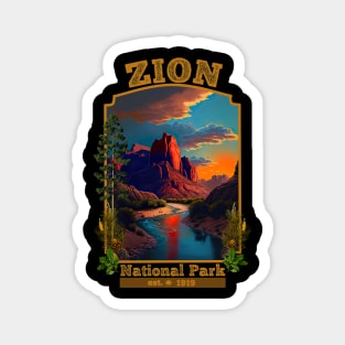 .Zion National Park Magnet