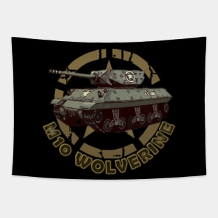 M10 Wolverine WW2 American Tank Destroyer Tapestry