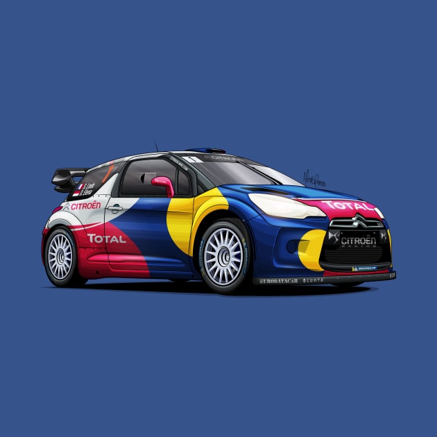 Citroen DS3 WRC - Sebastien Loeb by Mario Ramos Rally Art