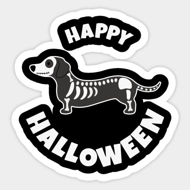 Dachshund Skeleton Halloween 2022 Dachshund In Skeleton Costume Halloween Funny Couples Shirt Dachshund Skeleton Halloween Sticker Teepublic Uk