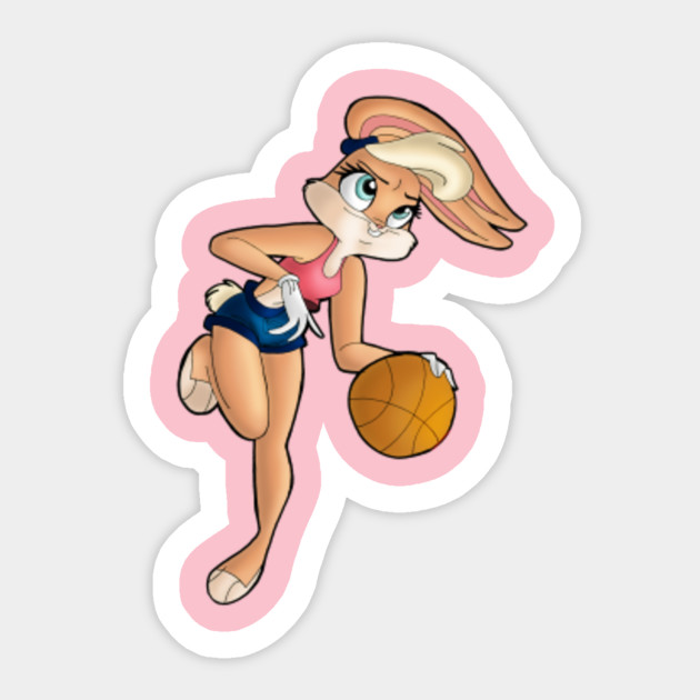 Lola Bunny Playing Basketball Looney Tunes Sticker Teepublic Au