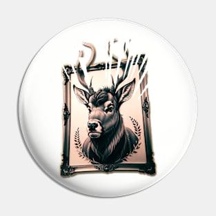 Framed Stag Hotwife Watcher Pin