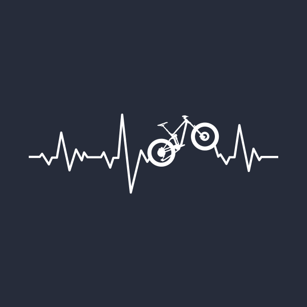 Mountain Bike Heartbeat Biking for MTB Lovers by ChrisWilson