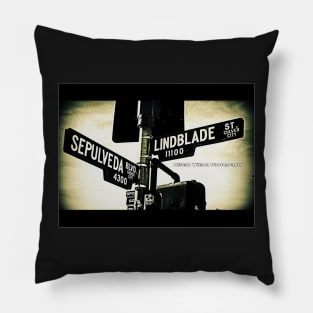 Sepulveda Boulevard & Lindblade Street, Culver City, California by Mistah Wilson Pillow