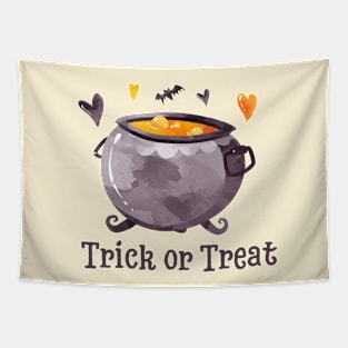 Halloween Gift Cauldron Design Witch Costume Spooky Trick or Treat Tapestry