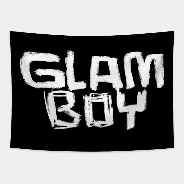 Glam Boy Tapestry by badlydrawnbabe