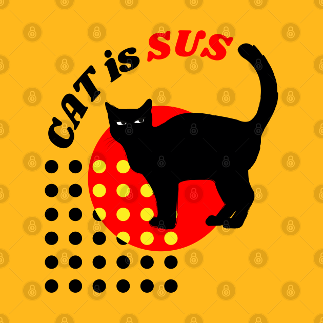 Discover Cat's Sus - Retro - Cats - T-Shirt