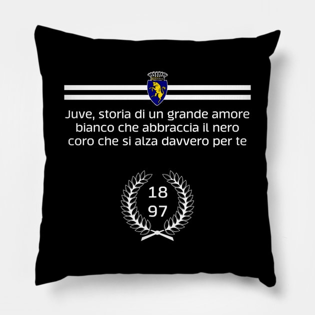 Juventus - Storia di un grande amore Pillow by tbajcer