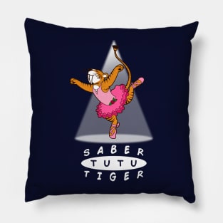 Funny Cute Dancing Sabertooth Tiger Pillow