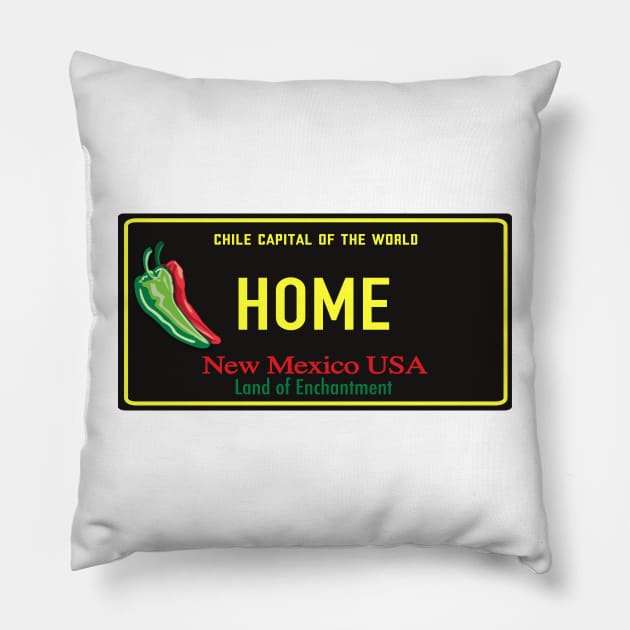 Home: the Chile Capital of the World Pillow by somekindofguru