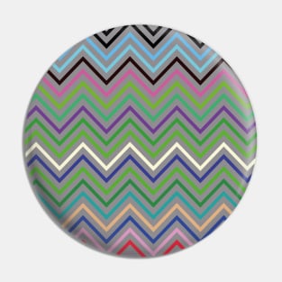 Random Color Pattern with Zig Zag Lines, random color Pin