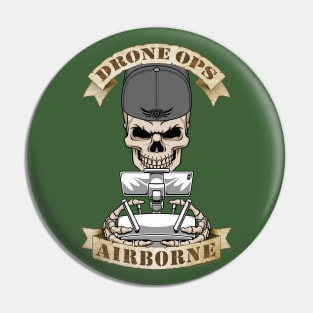 Drone Ops Airborne Pin