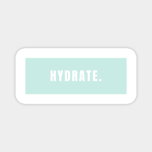 Hydrate, Minimalistic Mint Design Magnet