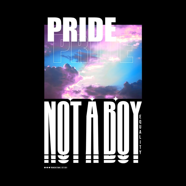 Not a Boy | Genderqueer Pride by TricheckStudio