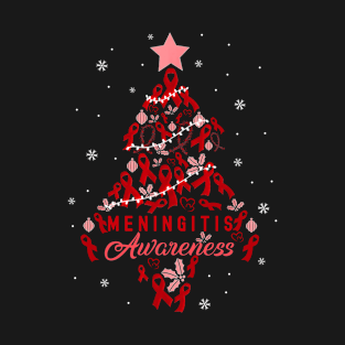 Christmas Tree Meningitis Awareness T-Shirt