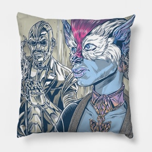 Hybrid Girl Pillow