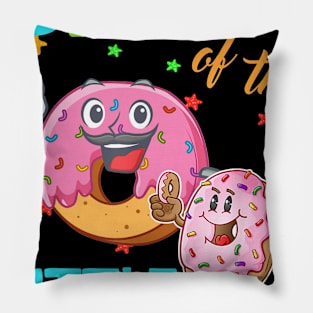 Daddy Of The Little Donut Birthday Shirt Daddy Donut Pillow