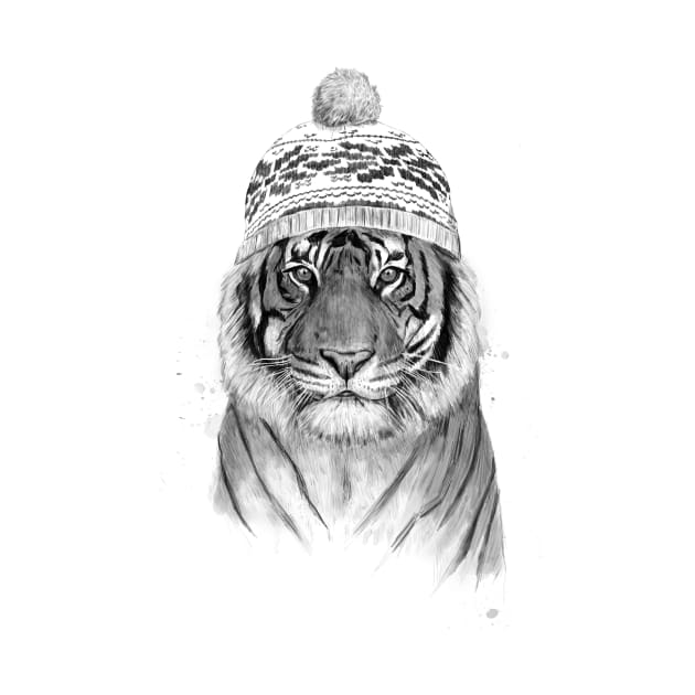 Siberian tiger (b&w) by soltib