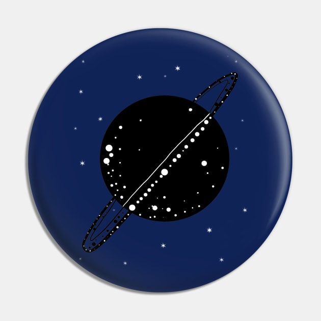 Saturn Artwork ,Planet Fan Art , The Sixth Planet Pin by Fersan