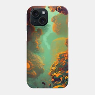 Orange Bloom Jungle Phone Case