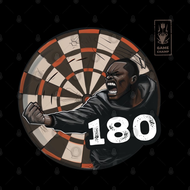 Darts 180 Onehundredandeigthy Brown Game Champ by Adam Brooq
