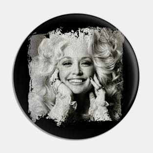 classic retro - dolly parton Pin