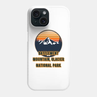 Battlement Mountain, Glacier National Park Phone Case