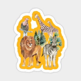 safari animals Magnet