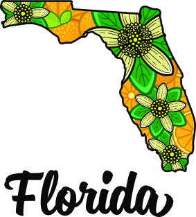 Florida State Flower Orange Blossoms Magnet