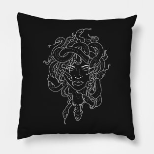 Medusa in White Pillow