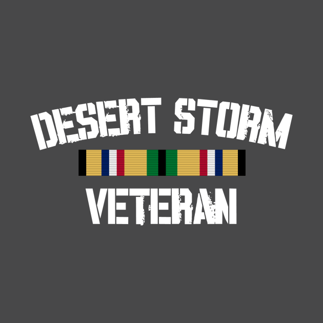 Desert Storm Veteran Pride Cat Gulf War Service Ribbon by Revinct_Designs