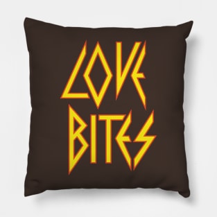 Def Leppard Valentine's Day Card | Love Bites Design Pillow