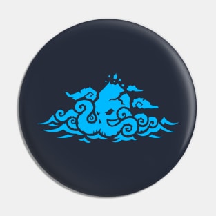 Kraken Island Pin