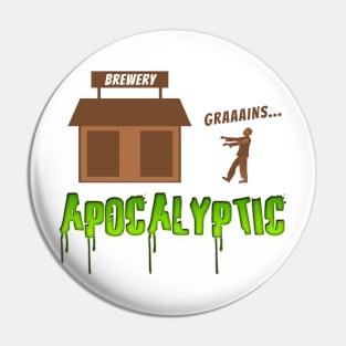 Brewery GRAAAINS Zombie Apocalyse Pin