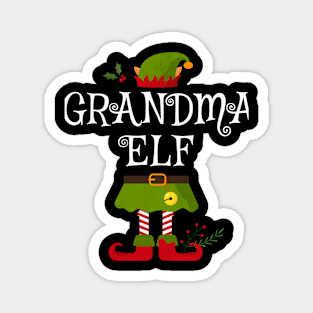 Grandma Elf Shirt , Family Matching Group Christmas Shirt, Matching T Shirt for Family, Family Reunion Shirts Magnet