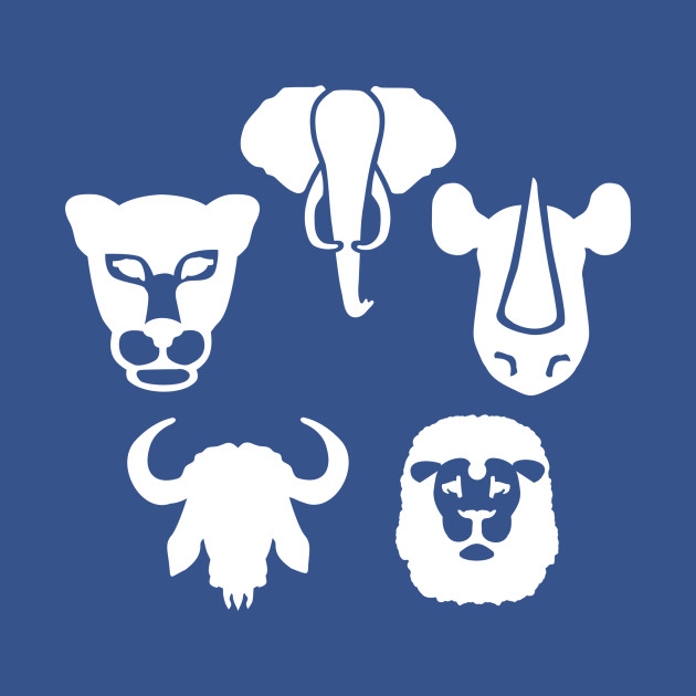 Discover Africa animals big five - Animals - T-Shirt