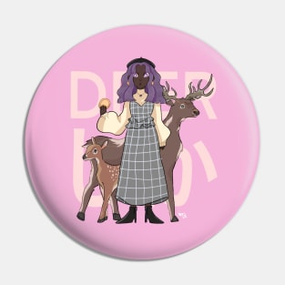 Deer girl Pin