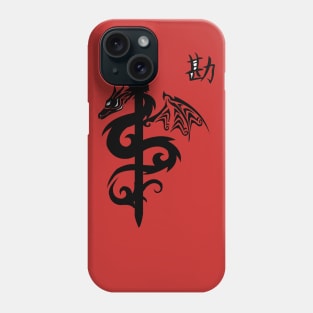 Flying Dragon Sword Vector Phone Case