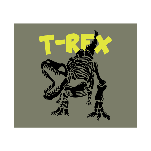 Cool trex skeleton by timegraf