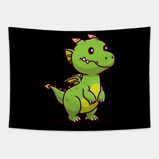 Cute Dragon Cartoon Tapestry