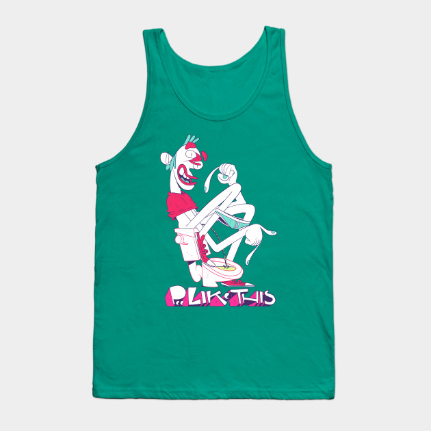Pee Like This Business Casual Psa Tank Top Teepublic