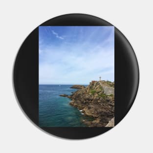 French Sea Cliff Photograph Pin