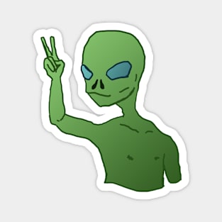 Peace with aliens Magnet