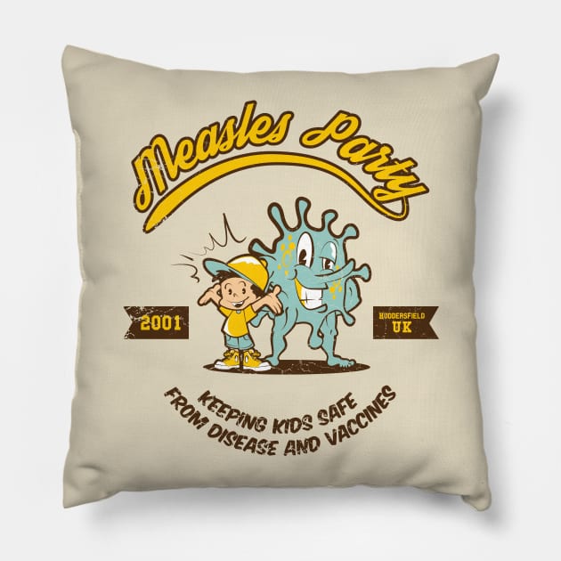 Measles Party Pillow by jakeherringbone