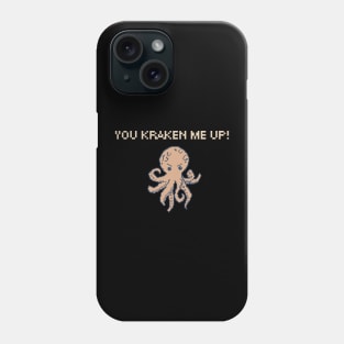 You Kraken Me Up! 8-Bit Pixel Art Giant Squid Phone Case