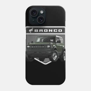 6th gen bronco 6g Big Bend olive green 2 door Phone Case