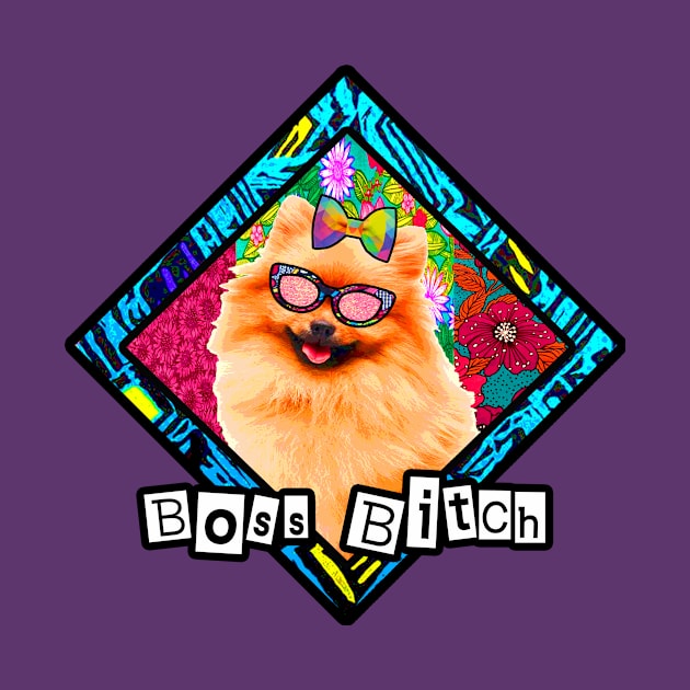 Boss bitch funny dog pun by artbyomega